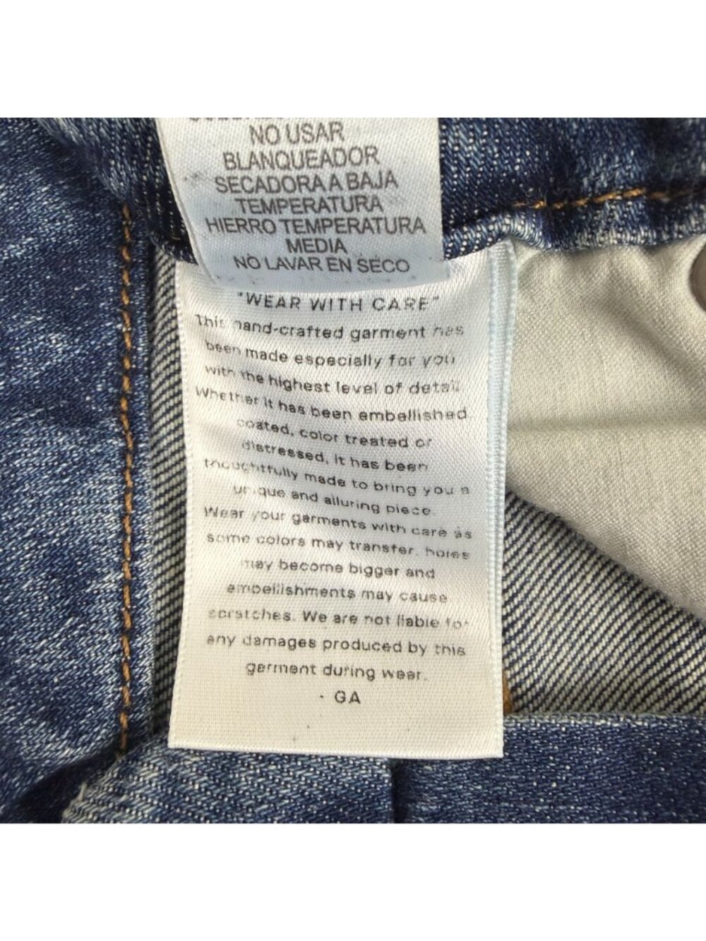 Good American Good Curve Step Hem Straight Leg Jeans Womens 2/26 Indigo Blue - Picture 10 of 11